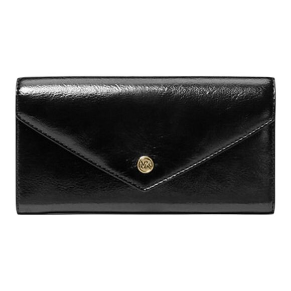 Michael Kors NWT Jet Set Travel Large Patent Envelope Wallet - Picture 1 of 8